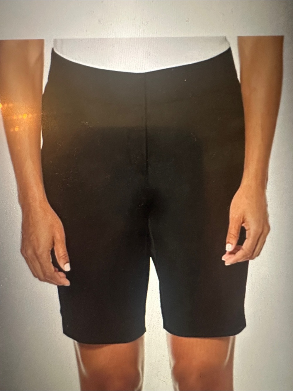 NWT Women's PGA Tour Black Shorts, 8” inseam, size 12